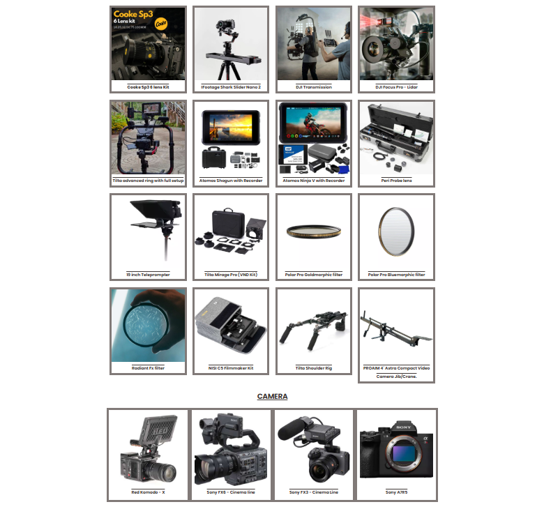 Camera Rental Hyderabad